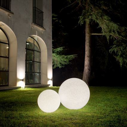 Ideal Lux - Ulkovalaisin DORIS 1xE27/60W/230V, halkaisija 58 cm, IP44, harmaa