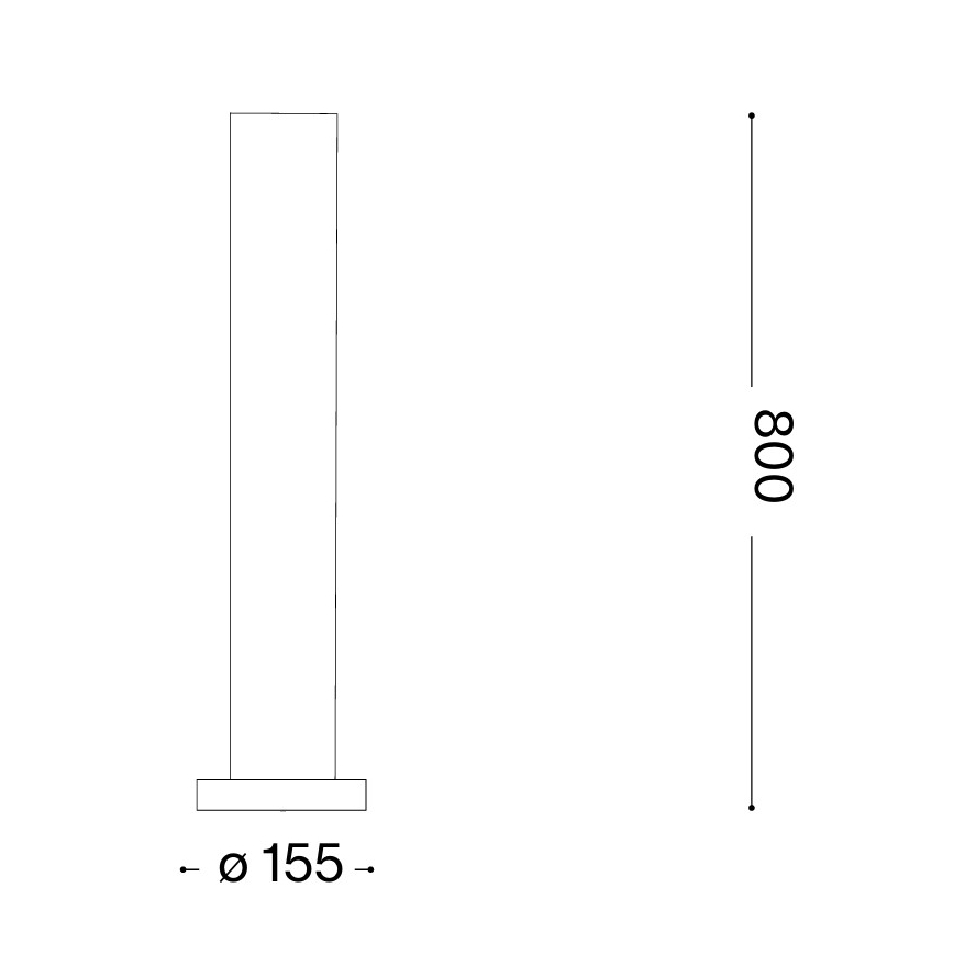 Ideal Lux - Ulkovalaisin EDO OUTDOOR 1xGX53/15W/230V 80 cm IP65 ruskea