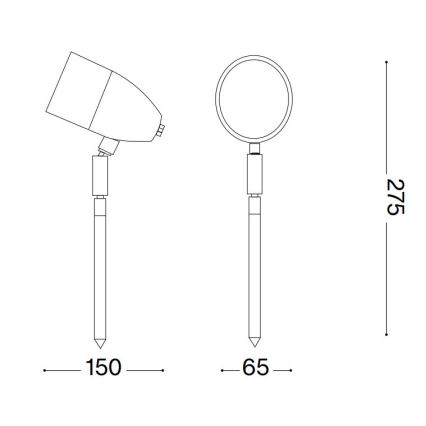 Ideal Lux - Ulkovalaisin INSIDE 1xG9/15W/230V 27,5 cm IP54 ruskea