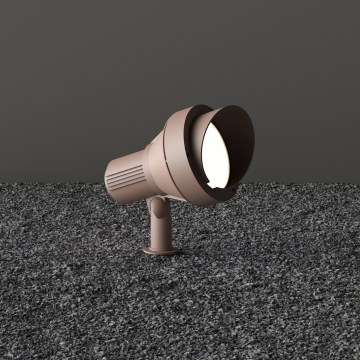 Ideal Lux - Ulkovalaisin TERRA 1xGU10/28W/230V IP65 ruskea