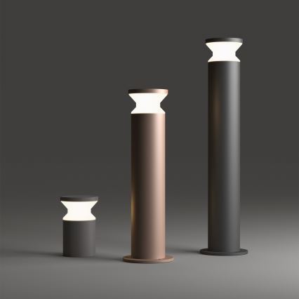 Ideal Lux - Ulkovalaisin TORRE 1xE27/15W/230V 60 cm IP65 antrasiitti