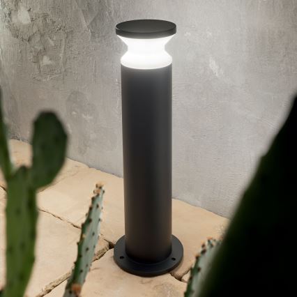 Ideal Lux - Ulkovalaisin TORRE 1xE27/15W/230V 60 cm IP65 musta
