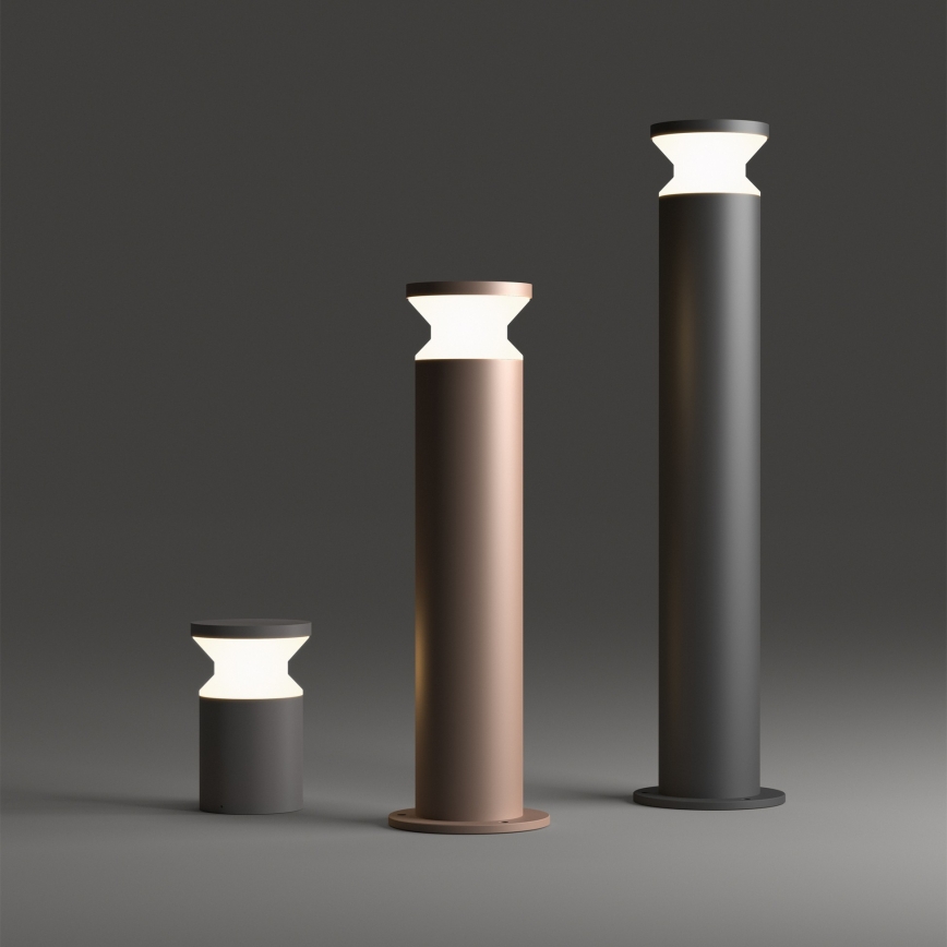 Ideal Lux - Ulkovalaisin TORRE 1xE27/15W/230V 80 cm IP65 musta