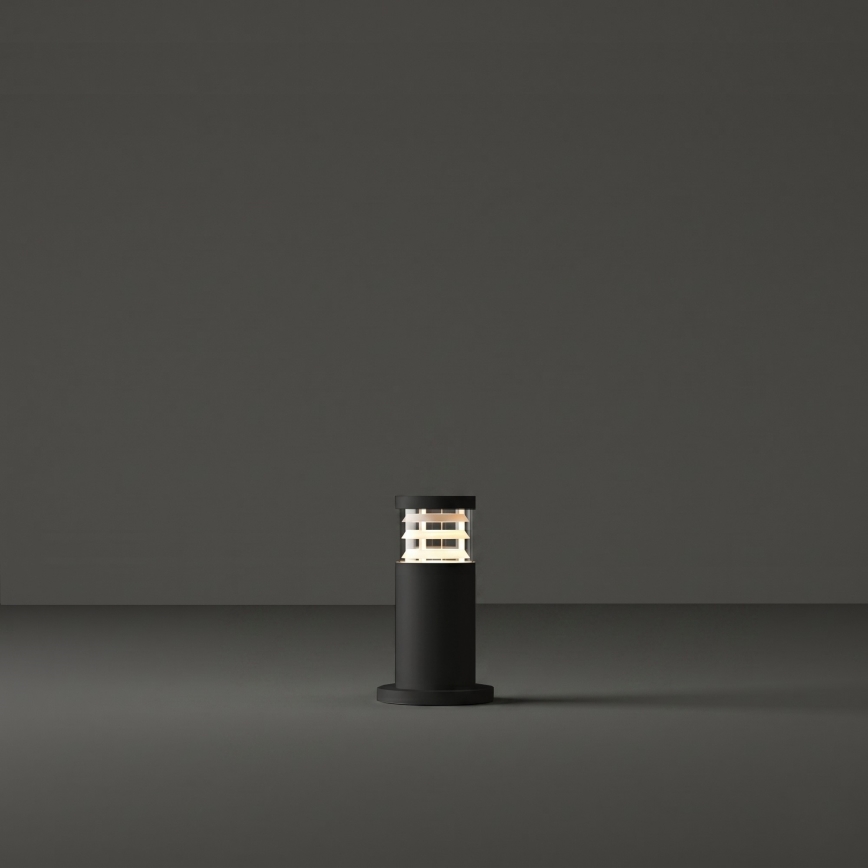 Ideal Lux - Ulkovalaisin TRONCO 1xE27/42W/230V 25 cm IP65 musta