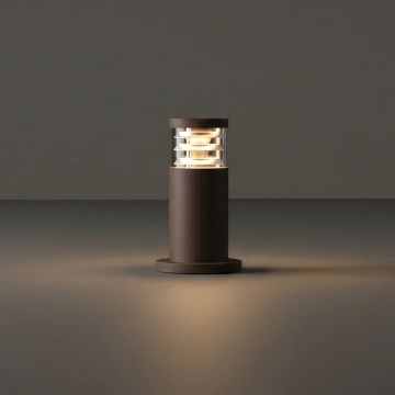 Ideal Lux - Ulkovalaisin TRONCO 1xE27/42W/230V 25 cm IP65 ruskea