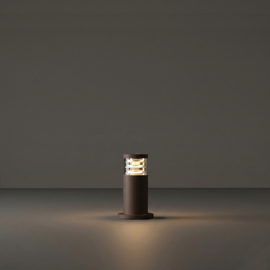 Ideal Lux - Ulkovalaisin TRONCO 1xE27/42W/230V 25 cm IP65 ruskea