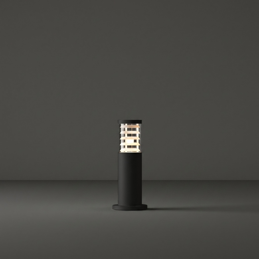 Ideal Lux - Ulkovalaisin TRONCO 1xE27/42W/230V 40 cm IP65 musta