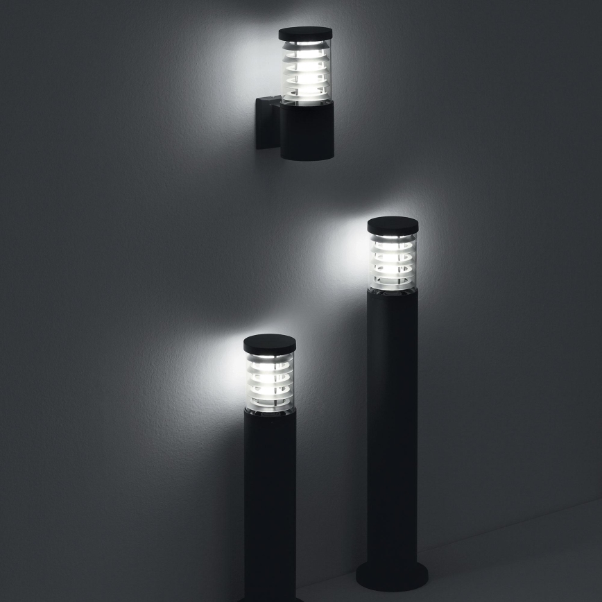 Ideal Lux - ulkovalaisin TRONCO 1xE27/42W/230V 60 cm IP65 musta