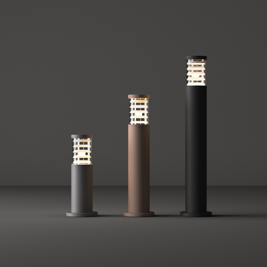 Ideal Lux - Ulkovalaisin TRONCO 1xE27/42W/230V 60 cm IP65 ruskea