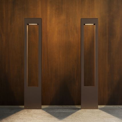 Ideal Lux - Ulkovalaisin VEGA 1xG9/15W/230V 80 cm IP44 ruskea