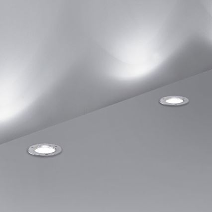 Ideal Lux - Ulkoväylän valo PARK 1xGU10/20W/230V IP65 mattakromi