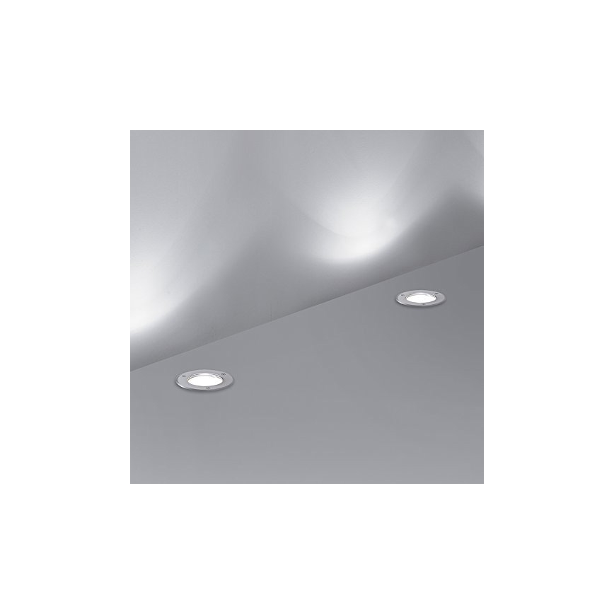 Ideal Lux - Ulkoväylän valo PARK 1xGU10/20W/230V IP65 mattakromi