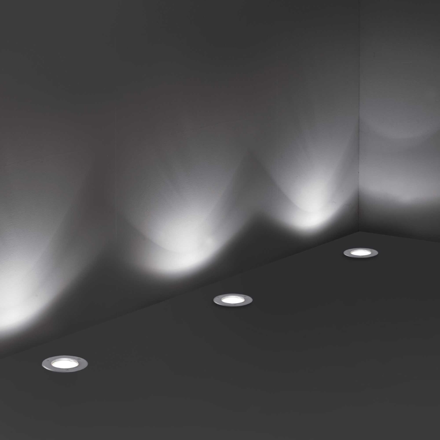 Ideal Lux - Ulkoväylän valo PARK 1xGU10/20W/230V IP65 mattakromi