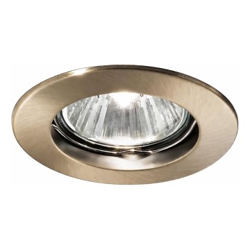 Ideal Lux - Upotettava JAZZ-kattovalaisin 1xGU10/50W/230V, Ø 7,7 cm, pronssi