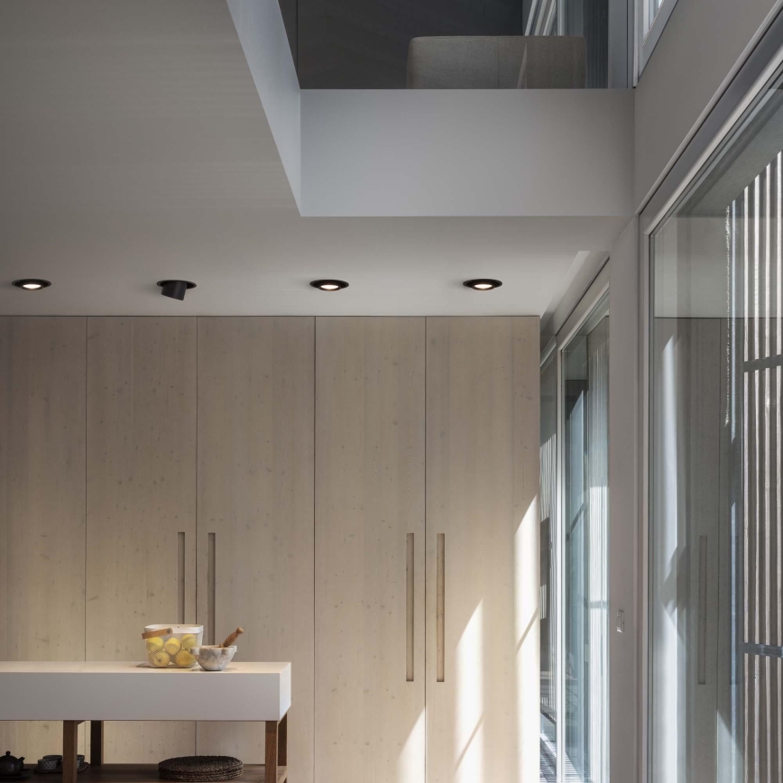 Ideal Lux - LED-upotettava kohdevalaisin NOVA LED/12W/230V CRI 90 Ø 11 cm musta