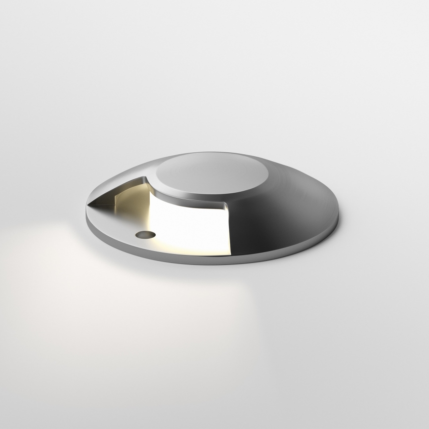 Ideal Lux - LED ajoneuvonkestävä maavalaisin ROCKET LED/3W/230V CRI 90 IK08 IP67 mattakromi