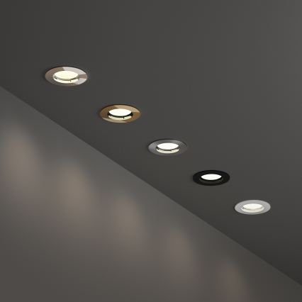 Ideal Lux - Uppoasennettava JAZZ-kattovalaisin 1xGU10/50W/230V, halkaisija 7,7 cm, kiiltävä kromi