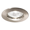 Ideal Lux - Uppoasennettava kattovalaisin 1x GU10, 50 W, 230 V, halkaisija 7,7 cm, mattakromi