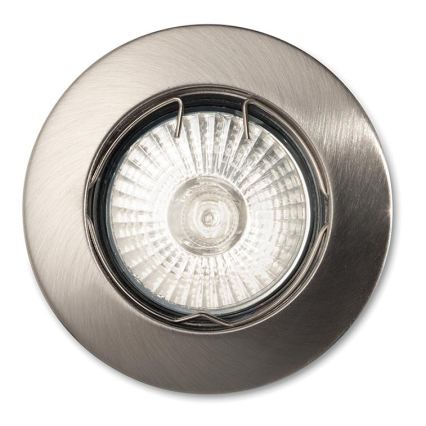 Ideal Lux - Uppoasennettava kattovalaisin 1x GU10, 50 W, 230 V, halkaisija 7,7 cm, mattakromi