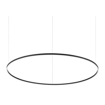 Ideal Lux - LED-riippuvalaisin vaijerilla ORACLE SLIM, 83 W / 230 V, 4000 K CRI 90, Ø 150 cm, musta
