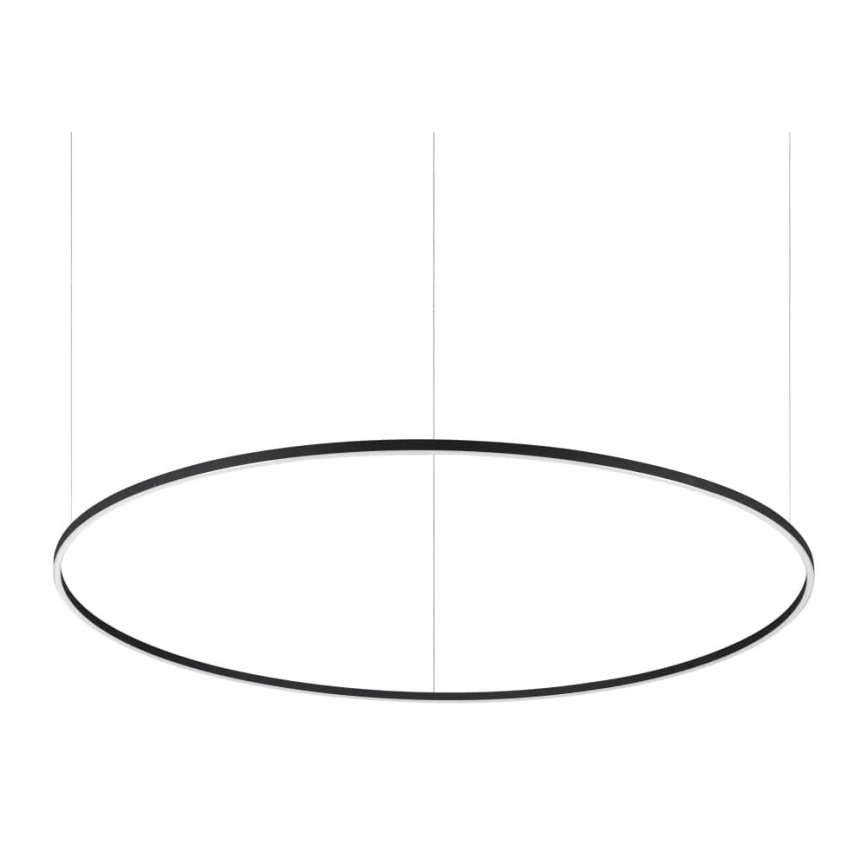 Ideal Lux - LED-riippuvalaisin vaijerilla ORACLE SLIM, 83 W / 230 V, 4000 K CRI 90, Ø 150 cm, musta