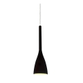 Ideal Lux - Vaijerilla roikkuva riippuvalaisin FLUT 1xE14/40W/230V, halkaisija 10,5 cm, musta