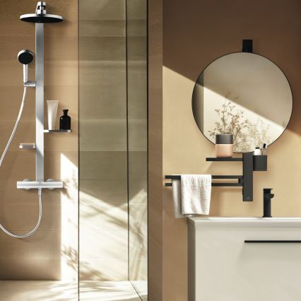 Ideal Standard BD583SI - CERATHERM ALU+ termostaattinen suihkusarja, hopea