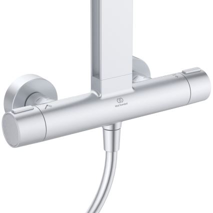 Ideal Standard BD583SI - CERATHERM ALU+ termostaattinen suihkusarja, hopea