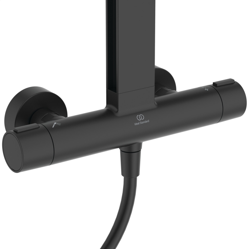 Ideal Standard BD583XG - Suihkusetti CERATHERM ALU+ -sekoittajalla, mattamusta