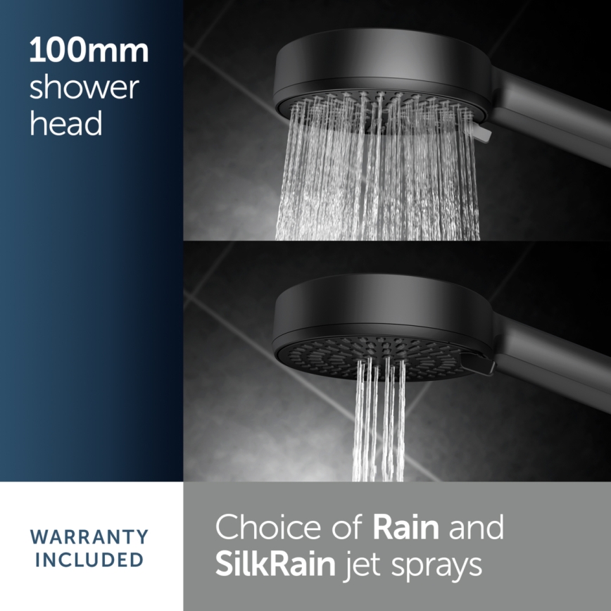 Ideal Standard BD586XG - Suihkusetti IDEALRAIN ALU+ mattamusta