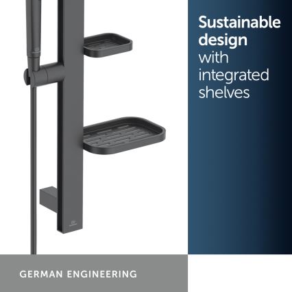 Ideal Standard BD586XG - Suihkusetti IDEALRAIN ALU+ mattamusta