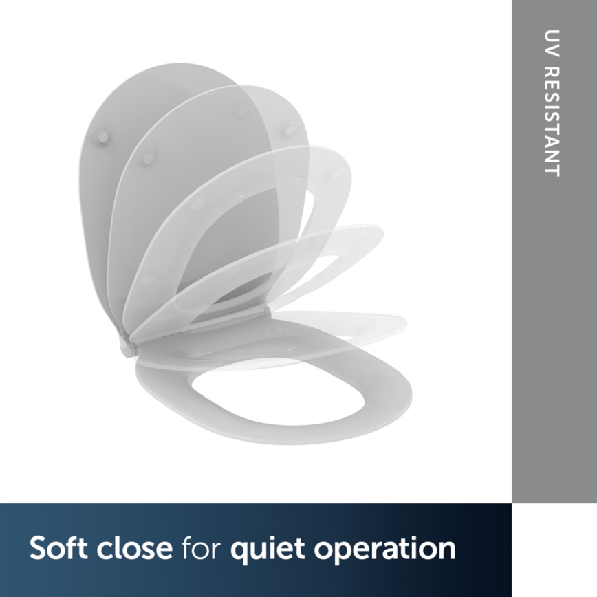 Ideal Standard E036601 - SoftClose CONNECT AIR - WC-istuimen kansi, valkoinen