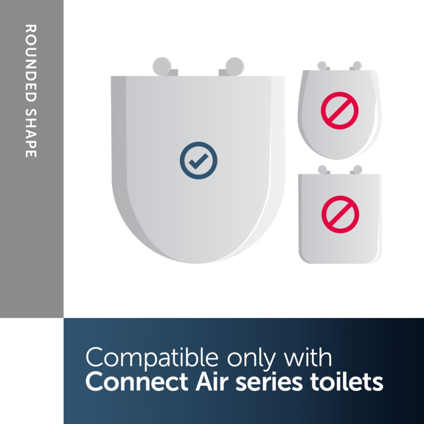 Ideal Standard E036601 - SoftClose CONNECT AIR - WC-istuimen kansi, valkoinen