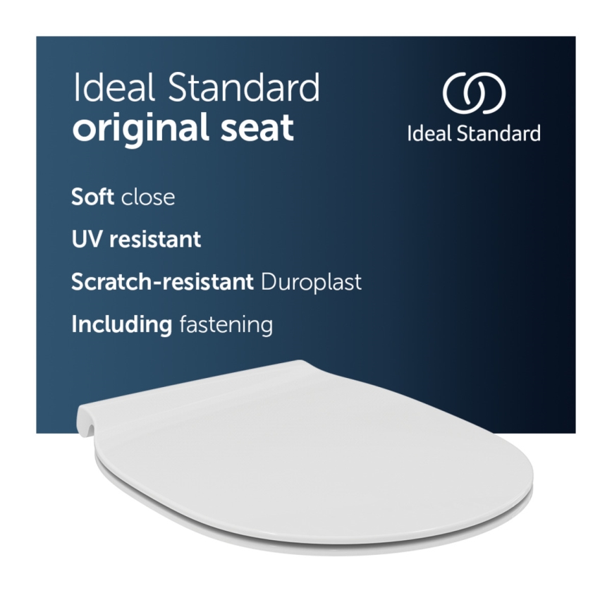 Ideal Standard E036601 - SoftClose CONNECT AIR - WC-istuimen kansi, valkoinen
