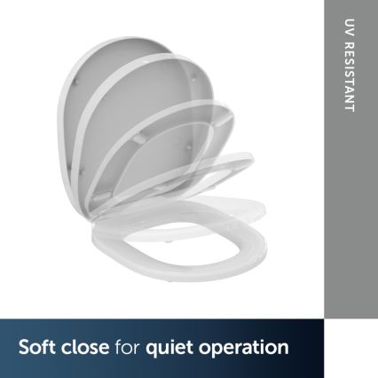Ideal Standard E712701 - CONNECT SoftClose wc-istuinkansi, valkoinen