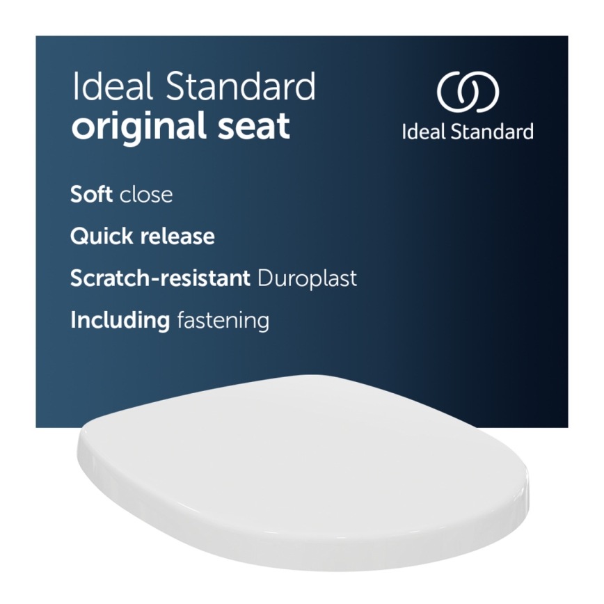 Ideal Standard E712701 - CONNECT SoftClose wc-istuinkansi, valkoinen