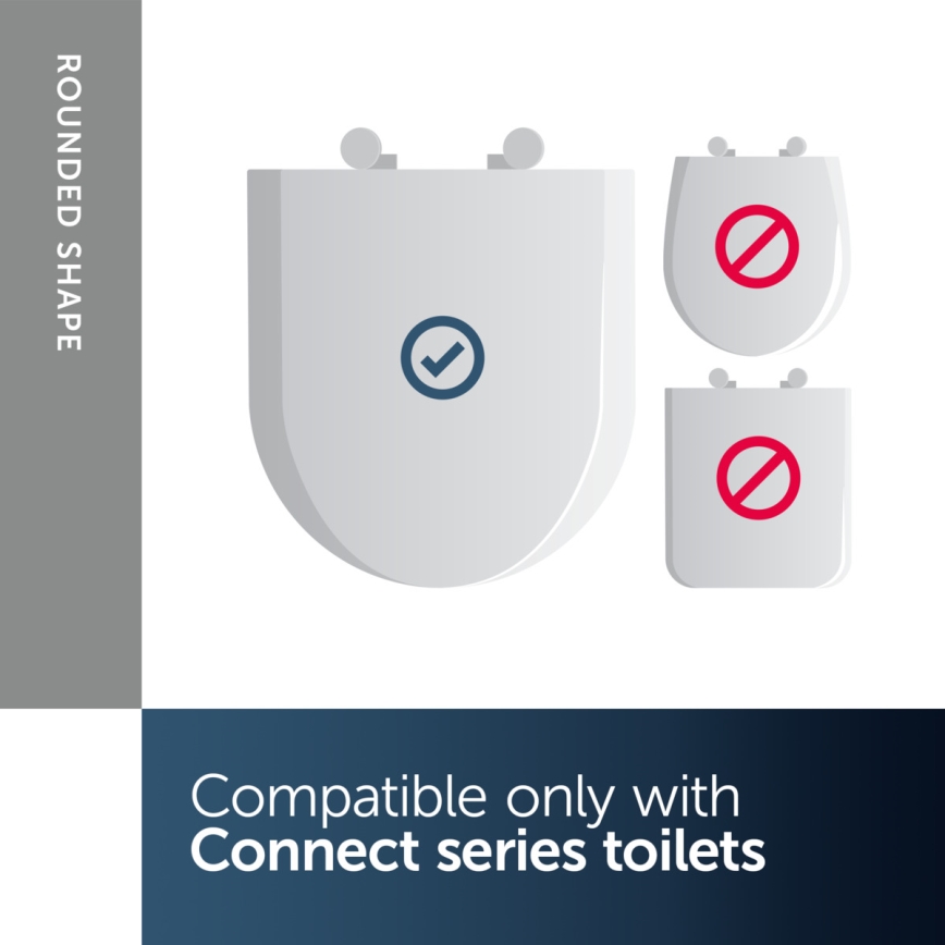 Ideal Standard E712801 - WC-istuimen kansi CONNECT valkoinen