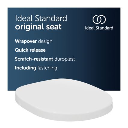 Ideal Standard E712801 - WC-istuimen kansi CONNECT valkoinen