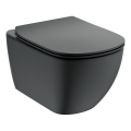 Ideal Standard T3546V3 - Seinään asennettava WC SoftClose-istuinkannella TESI keramiikka/musta