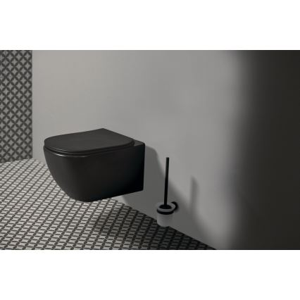 Ideal Standard T3546V3 - Seinään asennettava WC SoftClose-istuinkannella TESI keramiikka/musta