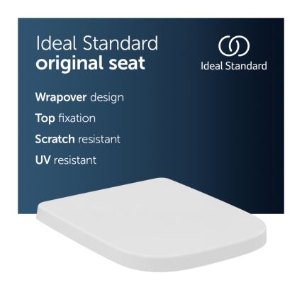 Ideal Standard T453001 - I.LIFE A WC-istuinkansi, valkoinen