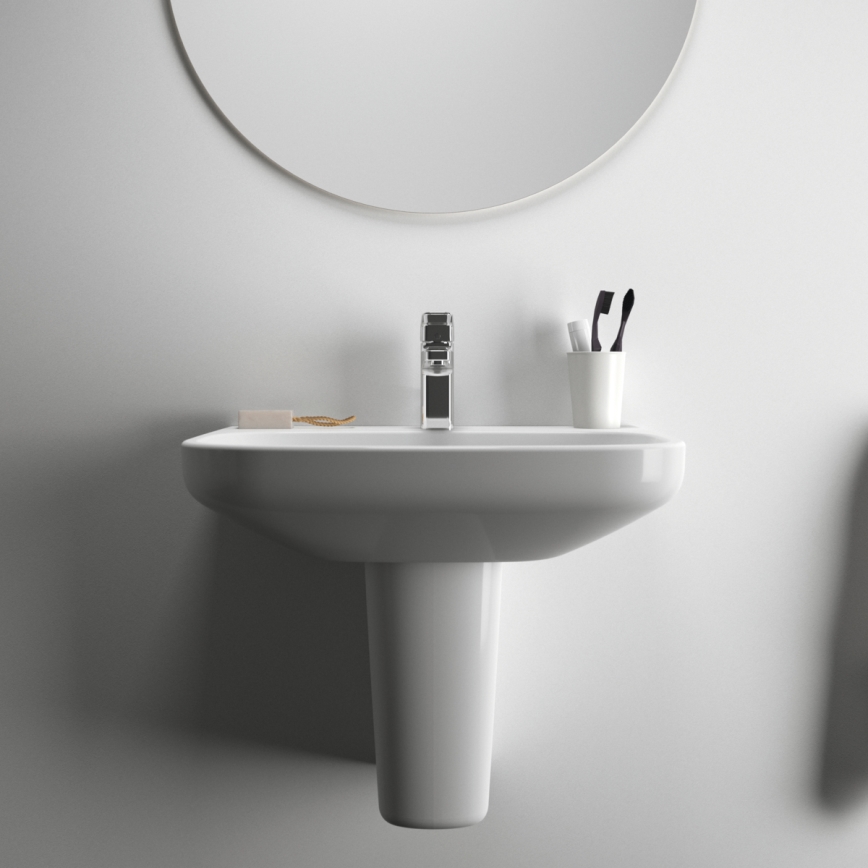 Ideal Standard T470501 - Seinään asennettava pesuallas I.LIFE A 60x48 cm keramiikka/valkoinen