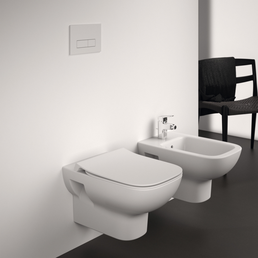 Ideal Standard T471701 - Seinään asennettava WC, huuhtelureunaton I.LIFE A, keraaminen/valkoinen