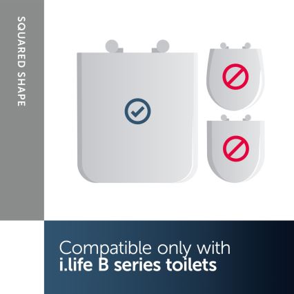 Ideal Standard T500301 - WC-istuinkansi SoftClose I.LIFE B, valkoinen