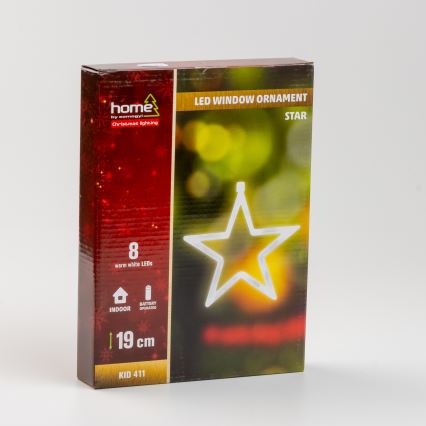 Ikkunakoriste 8xLED/3xAA