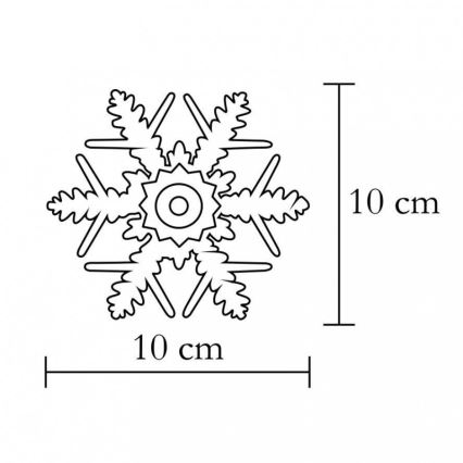 Ikkunakoriste LED/2xCR2032