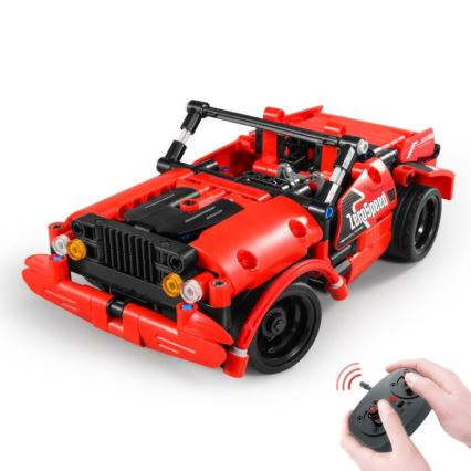iM.Master - 2-in-1 rakennussarja: auto, 351 osaa, 3xAA + 3xAAA, kaukosäädin