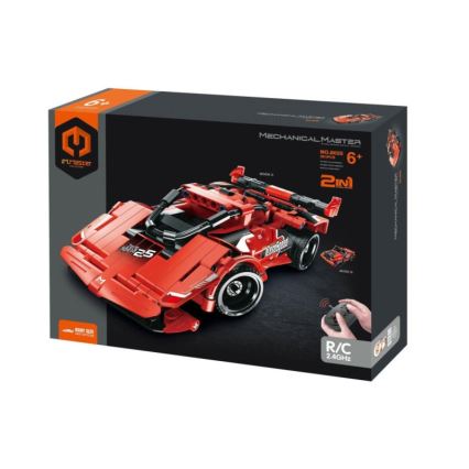 iM.Master - 2-in-1 rakennussarja: auto, 351 osaa, 3xAA + 3xAAA, kaukosäädin