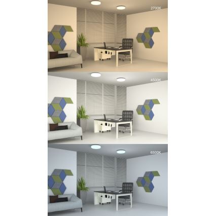 LED himmennettävä kattovalaisin LED/42W/230V 40 cm + kaukosäädin