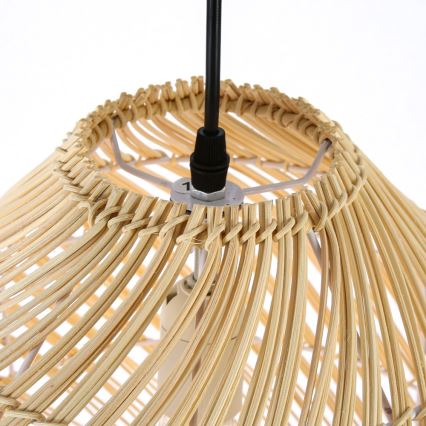 Kattokruunu johdossa PELO 1xE27/40W/230V halkaisija 35 cm rottinki